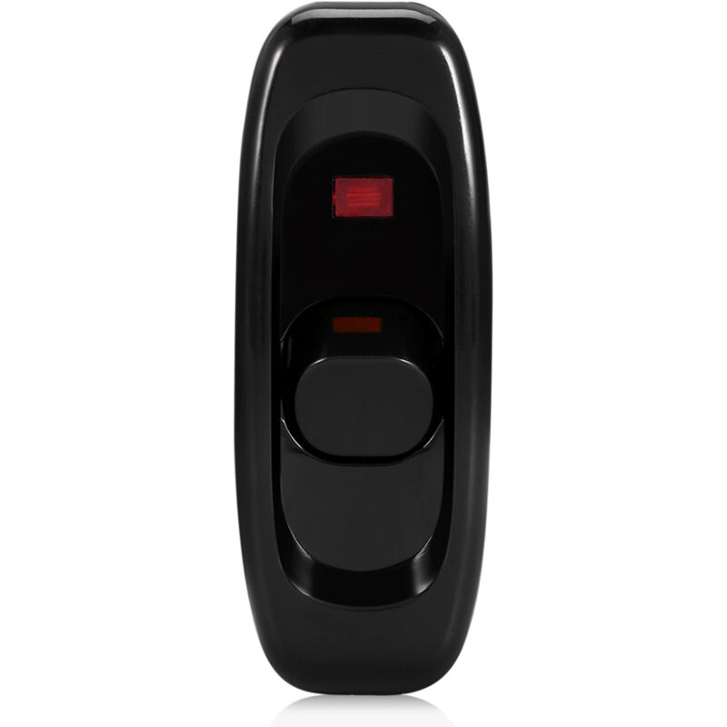 Inline-kabelschalter, Nachttischlampenschalter, Kippschalter, Ein/aus-zwischenschalter, Ac 250v 10a Für Schreibtisch, Mit Led-anzeige (schwarz)