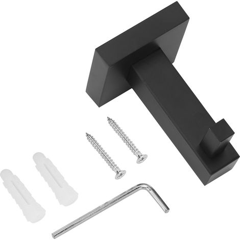Küche, Haushalt, Badezimmer, Wandmontage, Kleiderschrank-/aufbewahrungshaken Aus Edelstahl (schwarz)