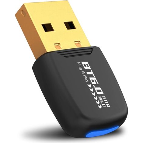 Bluetooth 6.0-adapter Für Pc, Usb 6.0 Bluetooth-dongle, Kabelloser Edr-adapter Für Laptop, Pc, Headset