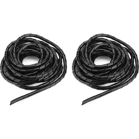 Packungen Pp-spiralkabelschutzhüllen, 12 Mm Schwarze Kabelschutzhülle