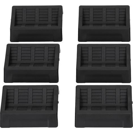 Möbelkissen, 6 Stück, Gummirollen, Untersetzer Für Stühle, Kleiderschränke, Sofas, Schränke, Schwarz