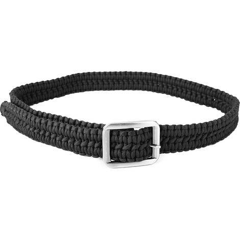 Paracord-seil, 500 Lb Zugfestigkeit, Schwarzer Überlebensgürtel Für Bootfahren, Camping Und Jagen