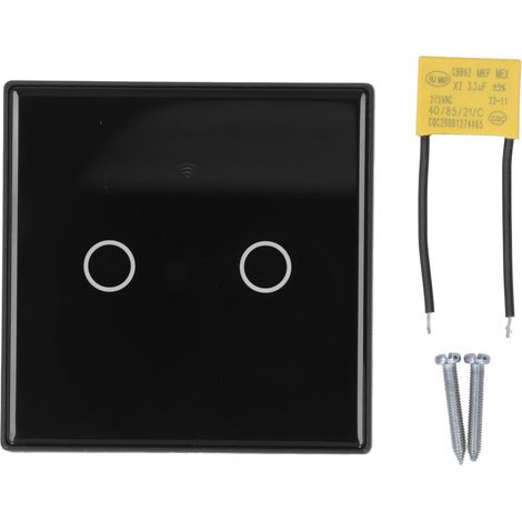 Drahtloses Smart-lichtsteuerungspanel, 2-fach, 1000 W, 2,4 Ghz, Wlan, Touch-wandschalter Für Tuya
