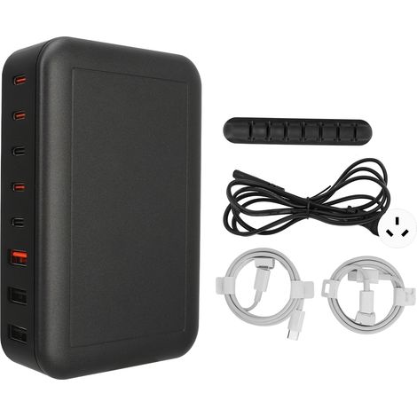 235-w-usb-ladegerät Mit 8 Anschlüssen, Pd65-w-schnellladestation Für Macbook (100–240 V)