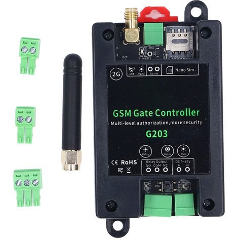 2g-gsm-türöffner, Steuerung Per Telefon Oder Sms-app, Schließverzögerung 0–9999 S, Fernschalter, Dc 9–36 V, 1 A