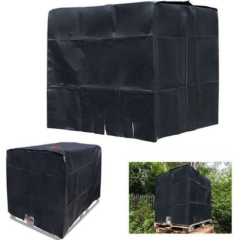 Ibc-tankabdeckung 120 X 100 X 116 Cm, 1000 L – 210d Wasserdicht, Wassertankabdeckung/tankschutzabdeckung