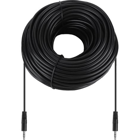 3,5-mm-klinkenstecker Auf Geschirmtes Kupfer-audiokabel Für Lautsprecher Und Kopfhörer, 30 M