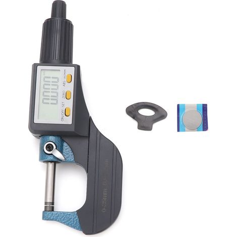 Digitalanzeige-mikrometer Aus Chromlegierung, Auflösung 0,001 Mm Mit Geringem Fehler (0-25 Mm)