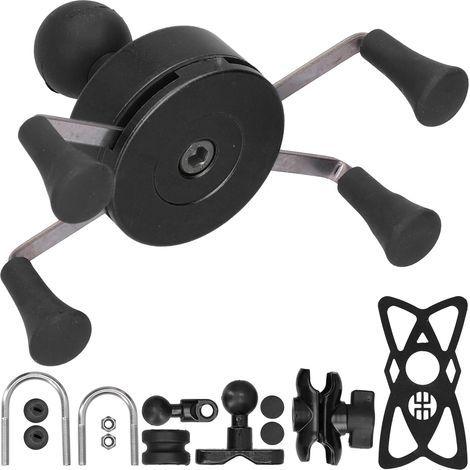 Xgrip Universal-lenkerhalterung Für Mobiltelefone Mit 13 Zubehörteilen Für Ios 7/8/se/x/xs Xr (schwarz)
