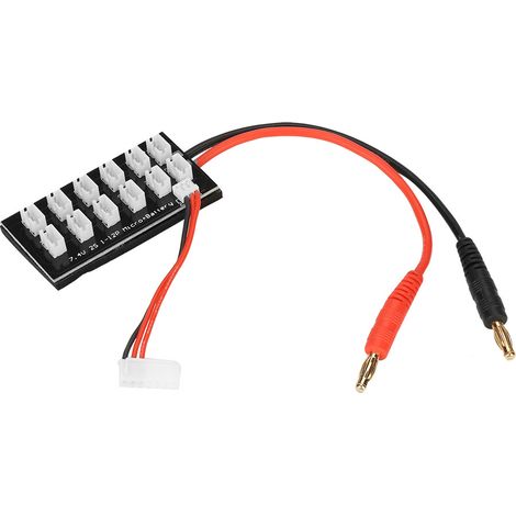 Ladeplatine, Balancer-lademodul, Hohe Stabilität, Multifunktionaler Kunststoff, Geringe Störungen Für 12 X 7,4 V 2s Lithium-batterien