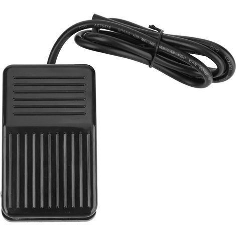 Tfs-01 250vac 10a Momentaner Fußschalter Mit Anti-rutsch-funktion, Schwarz (1 M)