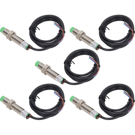 M12 Induktiver Näherungssensor, 5 Stück, Npn Nc Annäherung, Ip65, Wasserdichter Schalter