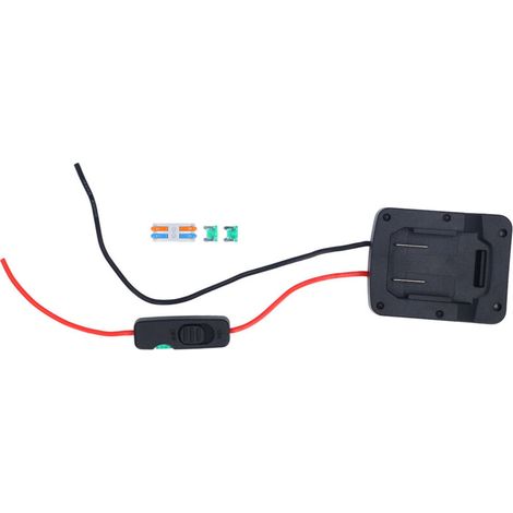 Akkuadapter Für Elektrowerkzeuge Mit Sicherungsschalter Und Kabelanschluss Für Parkside X20v Team 20v Pap20a1 Pap20a3 Pap20b1 Pap20b3
