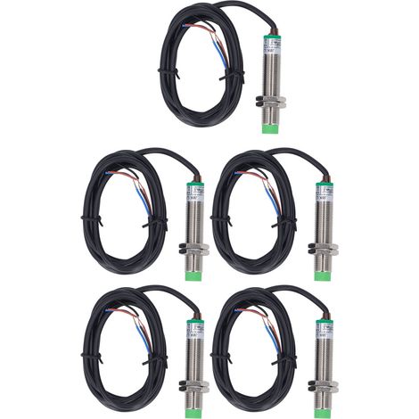 Stück M12 X 1 Pnp Ip65 Induktive Näherungsschalter, Berührungsloser, Wasserdichter Sensor, 6–36 V Dc