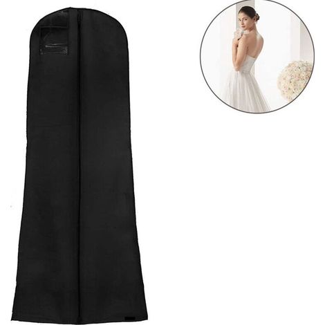 Große Kleidersäcke, 180 Cm, Staubdicht, Aufbewahrungstasche, Brautkleidsack, Schwarz