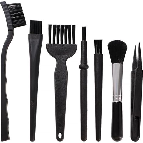 7-teiliges Nylon-tastaturbürsten-set, Antistatische Bürsten, Computerreinigungs- Und Staubentfernungsbürsten-set, Für Pcs, Leitfähige Böden, Leiterplatten Und Motherboards