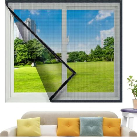 90 X 130 Cm Moskitonetz Für Fenster – Insektenschutzgitter Für Balkon, Keller Und Terrasse, Einfache Montage Durch Kleben