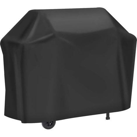 Grillhaus, Beständiges Schutzhaus Bâche De 210d Oxford Protection Bbq À Gaz, Cover De Grill Anti-vent/anti-uv/anti-l'eau/anti-l'humidité/antipoussière 147x61x117cm Noir -