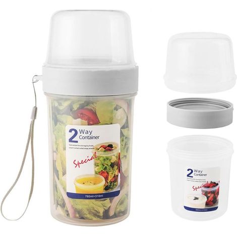 Doppelwandige Aufbewahrungsboxen, Verschließbare Behälter Für Joghurt, Salat, Babynahrung