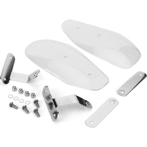 Universeller 10 Mm / 0,4 Zoll Motorrad-handschutz-windabweiser, Passend Für Honda (transparent)
