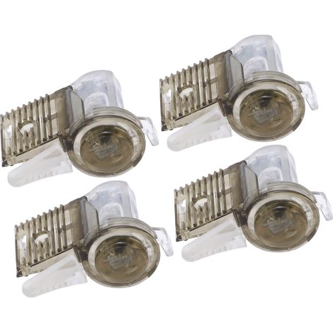 Ip68 Wasserdichter Schnellverbinder, 1 Eingang, 2 Ausgänge, Transparent, Nicht Abschaltend, Cdf R3 400v 32a, 4 Stück