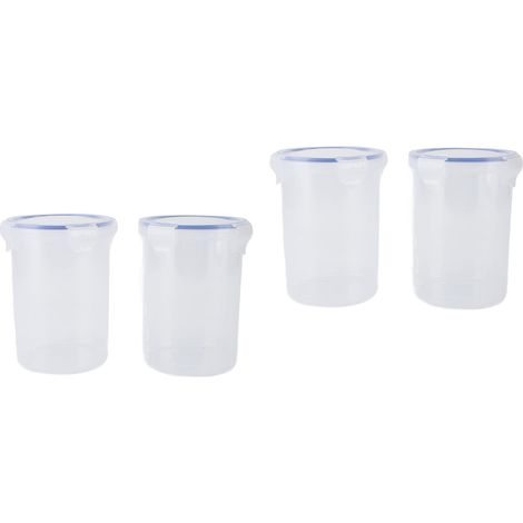 Set Bestehend Aus 1000-ml-farbbehältern, Luftdichtem, Transparentem Aufbewahrungsbecher Mit Mischkugel Und Pinsel Zum Ausbessern Von Farbresten