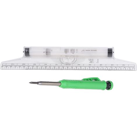 30 Cm Rollmesslineal, Verschiedene Formeln, Horizontale Und Vertikale Parallelen, Kreisbögen, Zeichenrolle