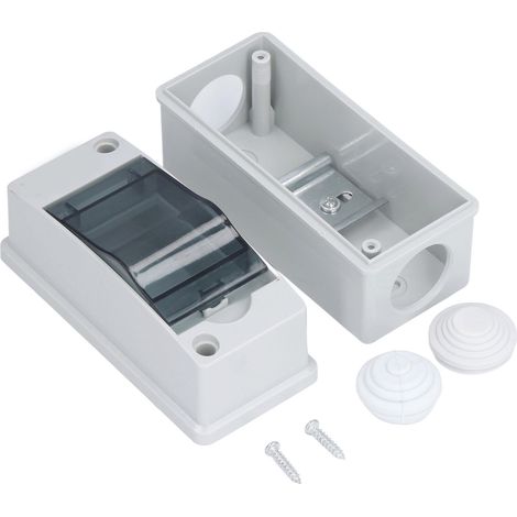 Ip65-schutzverteilerkasten. Elektronischer Anschlusskasten Mit Transparentem Deckel.