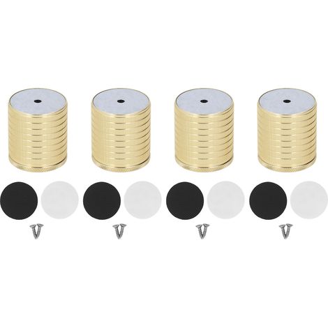 4 Stück Möbelfüße 43-75 Mm, Hohe Belastbarkeit, Aluminiumlegierung, Langlebig, Gold