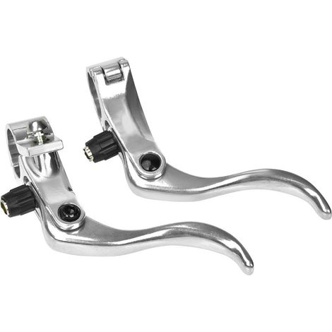 Paar 24 Mm Lenkergriffe Aus Aluminiumlegierung Für Mountainbikes Mit Scheibenbremsen (silber)