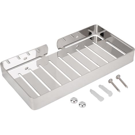 Seifenschale Und Abtropfgestell Aus Edelstahl Zur Wandmontage Für Bad Und Küche (silber)