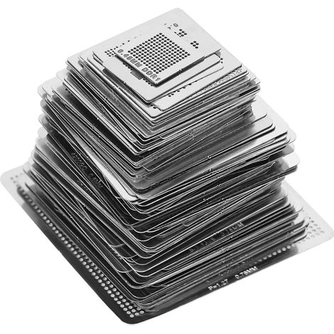 Bga-schablonen, Silbernes Schablonendesign, Für Laptops
