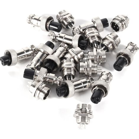 Gx12 3-poliger Metallstecker, Robuster, Kompakter Und Stabiler Schaltschrankverbinder, 10 Professionelle, Verschleißfeste Sets Für Die Mechanische Ausrüstung Von Technikern