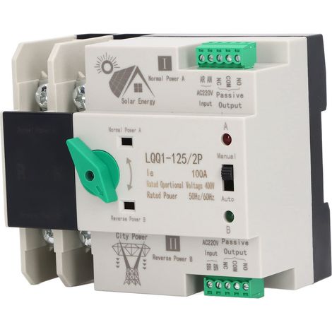 Automatischer Dual-power-umschalter, Ac400v 100a 2p Millisekunden, Dual-power-generator-umschalter, Elektronischer Hausanschluss-leistungsschalter.