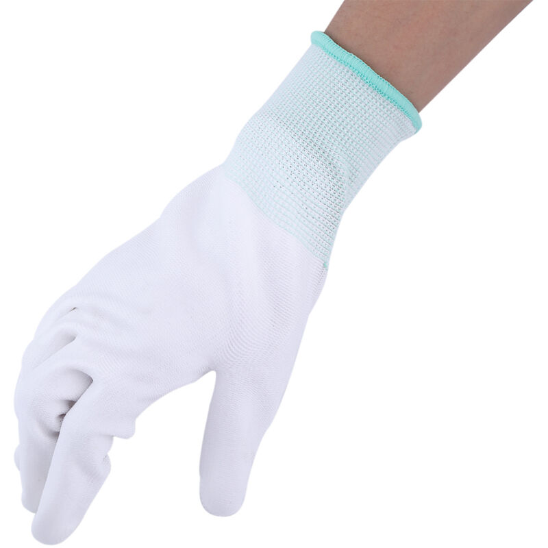 Rutschfester, Antistatischer Pu-beschichteter Handschuh Mit Handflächen- Und Fingerspitzenschutz Für Elektronikarbeiter (m)