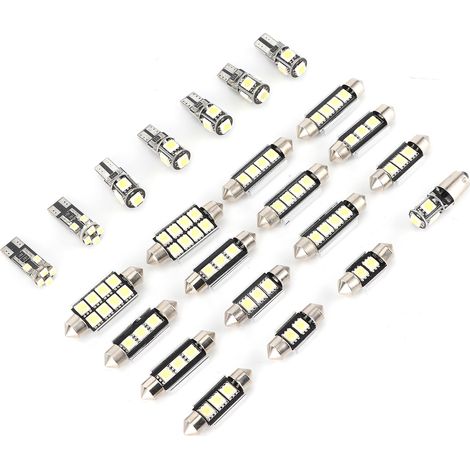 23 Led-autolampen, Weißes Licht, T10 5w 5050 Chip, Geringer Stromverbrauch, Für Kennzeichenbeleuchtung, Türbeleuchtung Und Innenraumbeleuchtung