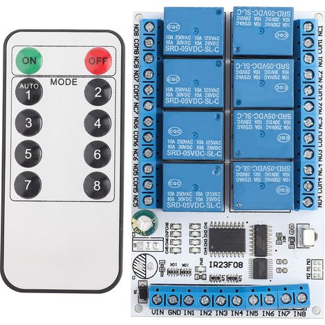 8-kanal-infrarot-fernbedienungsschalter Mit Multifunktionsrelais (5 V)