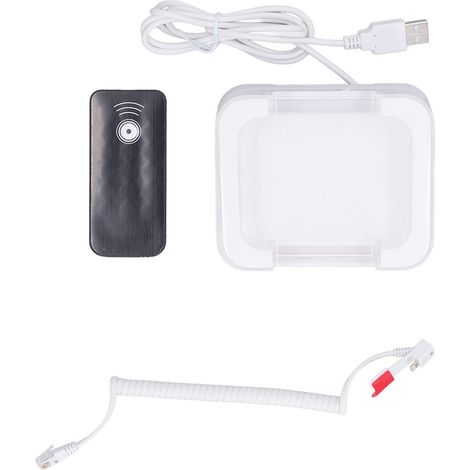 Diebstahlsicherer Alarmständer, Infrarot-fernbedienung (95–120 Db), Kompatibel Mit Mobiltelefonen, Tablets, Laptops Und Ios-geräten (mp4-anschluss)