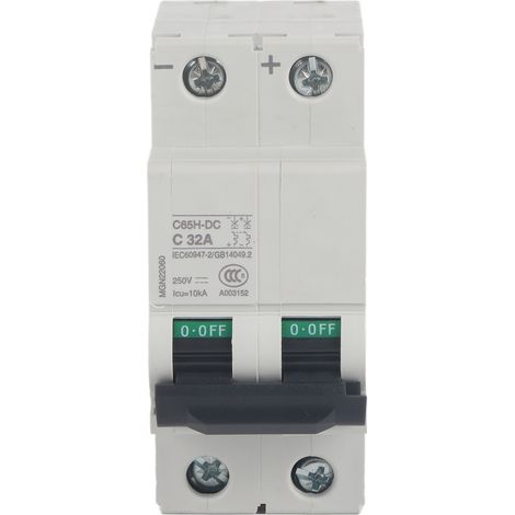 Miniatur-leistungsschalter C65h-dc, Pneumatischer Schalter 2p 250v (32a)