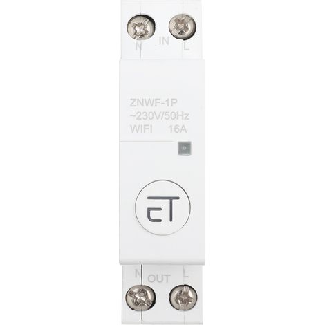 Intelligenter Wlan-leistungsschalter, Fernsteuerschalter Für Verteilerkasten 1p Ac230v Ip20