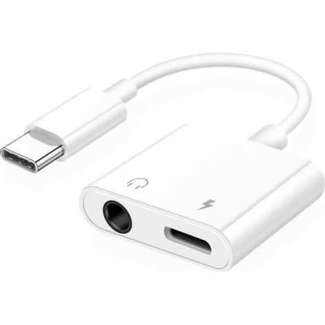 Usb-c-adapter Für 3,5-mm-kopfhörer, Schnelles Laden Und Zusätzliches Musikkabel