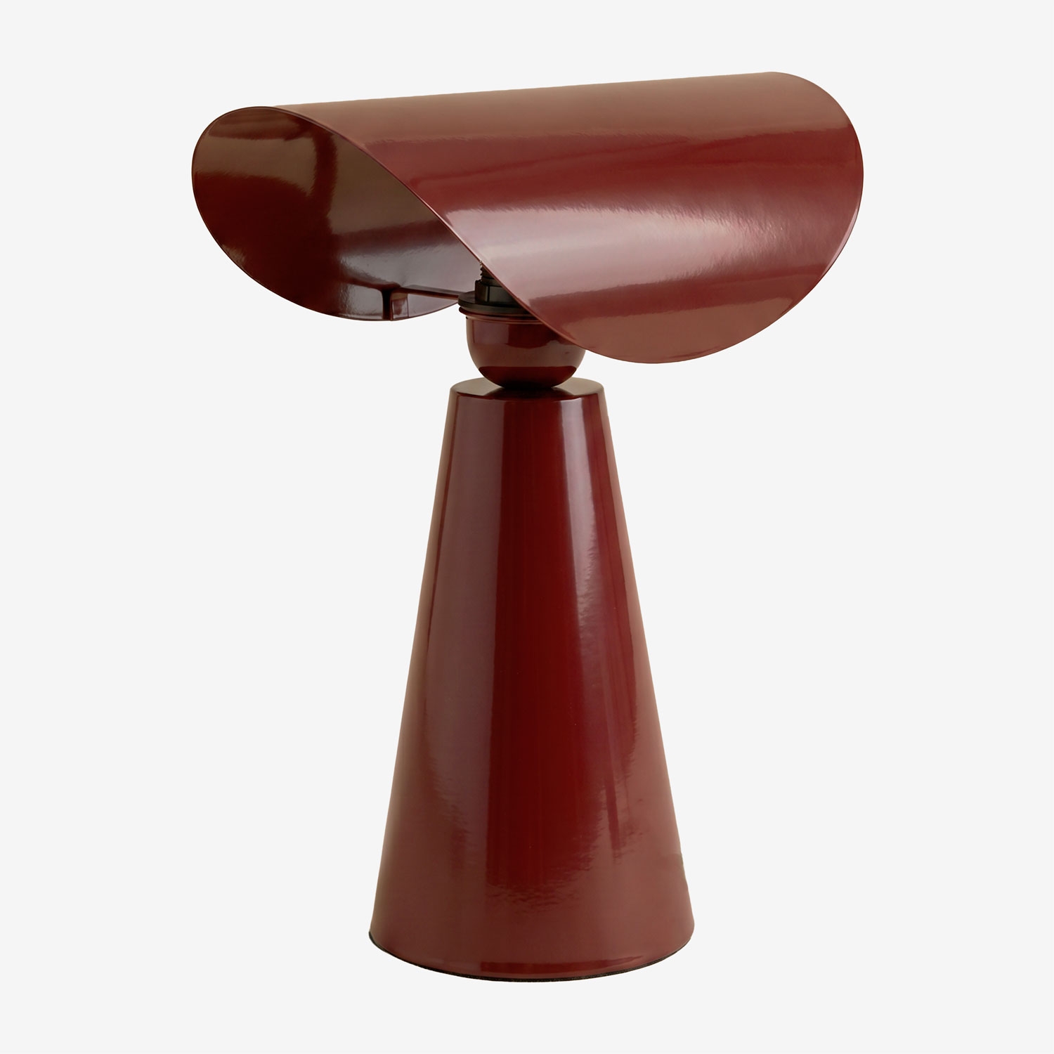 Sklum Conby Tischlampe ↑35 Cm Aus Eisen Weinrot