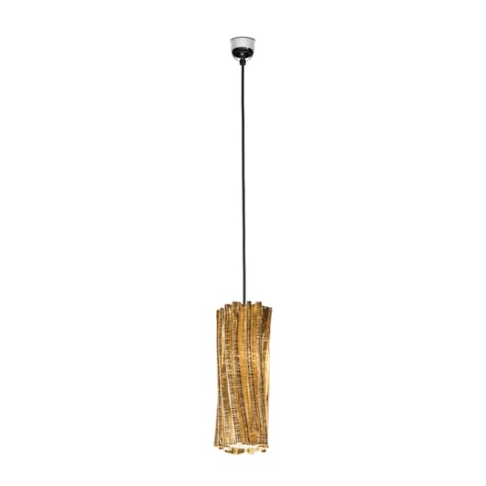 [gebraucht] B-ware Slamp Accordéon Vertical Hängeleuchte Deckenlampe Pendelleuchte E14 Gold Schwarz