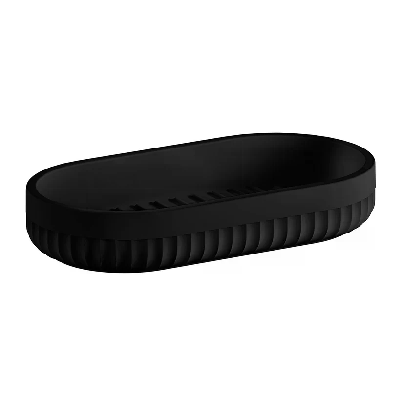 Smedbo Seifenschale. Freistehend. Schwarz. 178x95 Mm Bb565