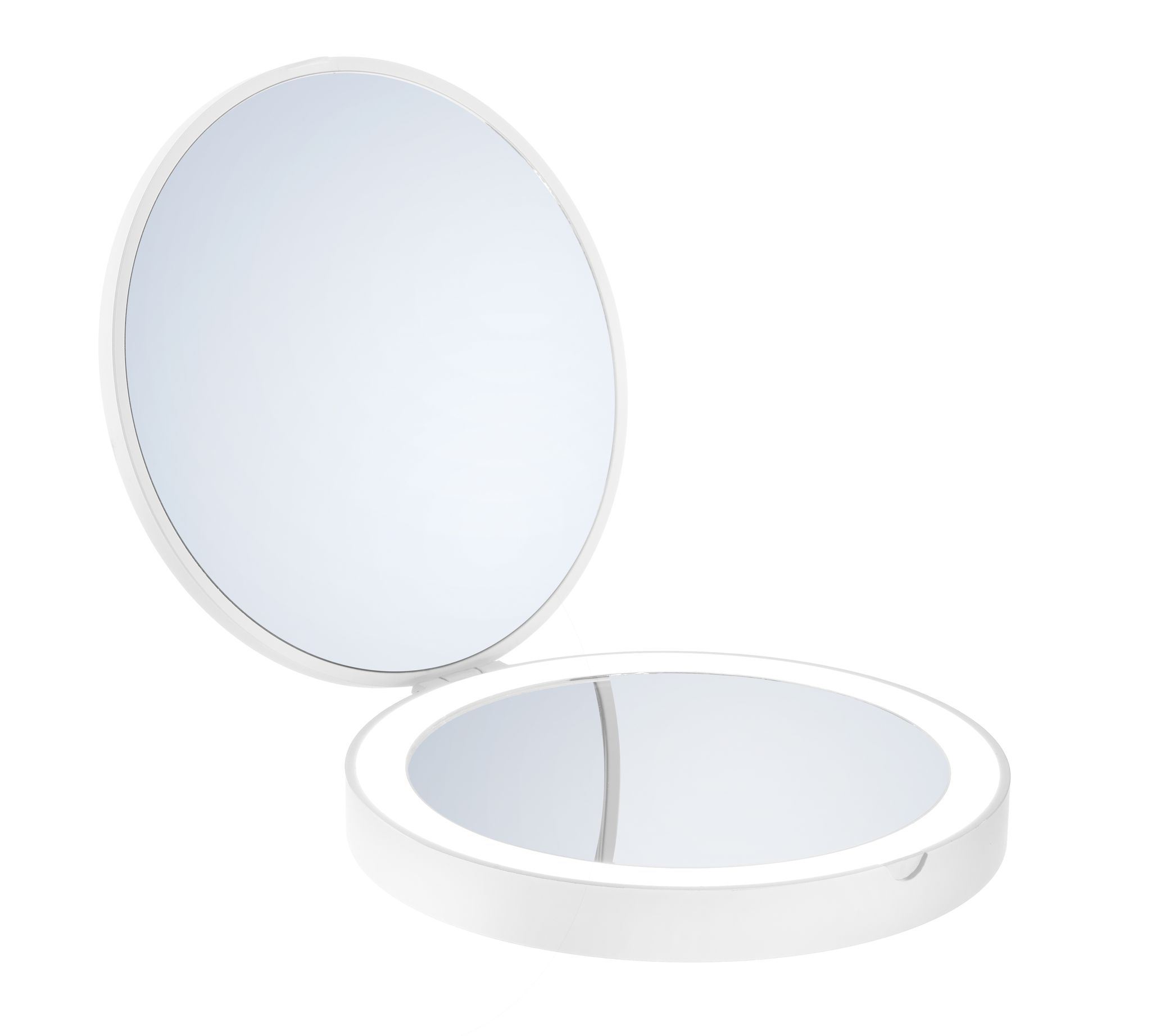 Smedbo Outline - Reise-/kosmetikspiegel, Led, Weiss, X1/x7 Vergrösserung Fx627