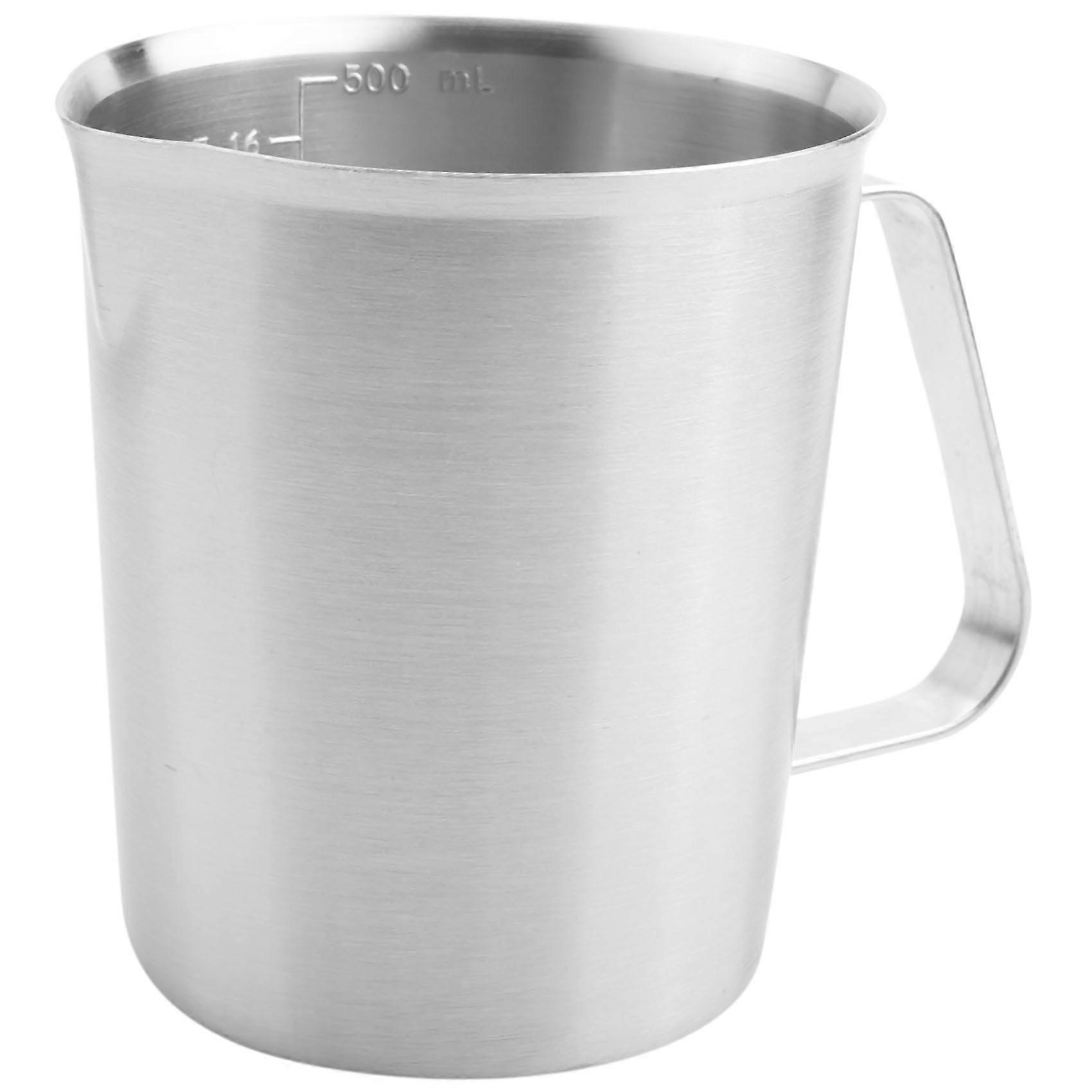 Messbecher Aus Edelstahl, Harzmischwerkzeug, Präzise Graduierter Küchenkrug Mit Ausgießer, 500 Ml