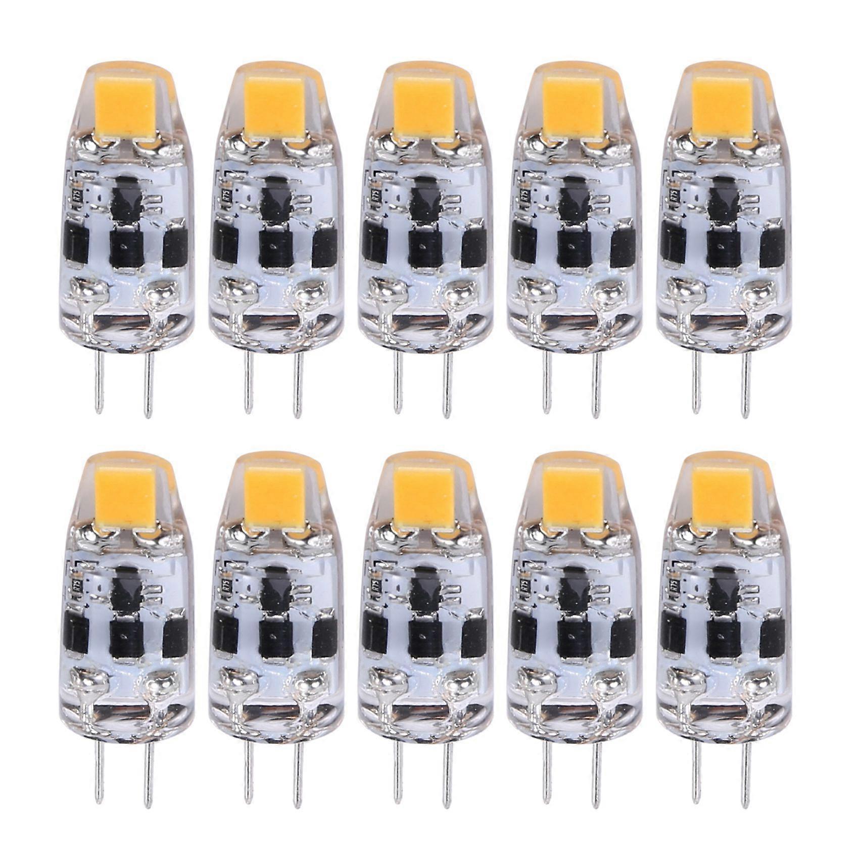 G4 2w Led-lampe, Entspricht Einer G4 20w Halogenlampe, G4 Sockel, Ac/dc 12-24v Netzteil, Warmweiß, 10er Packung.