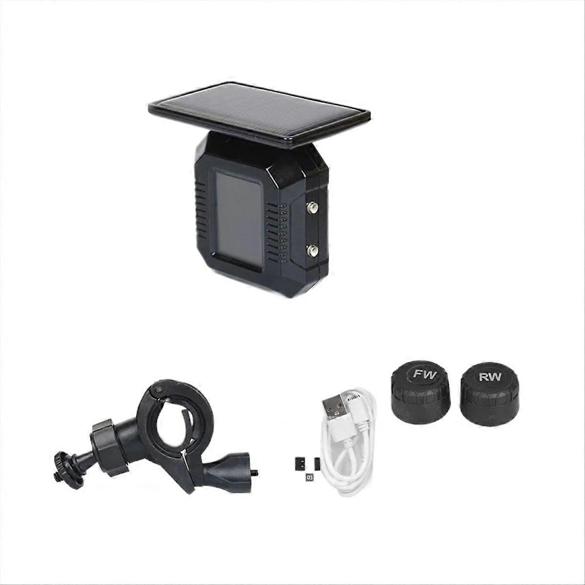 Solarbetriebene Tpms-reifendrucksensoren Für Motorräder, Reifendruckkontrollsystem, Externer Sensor Für Motorräder