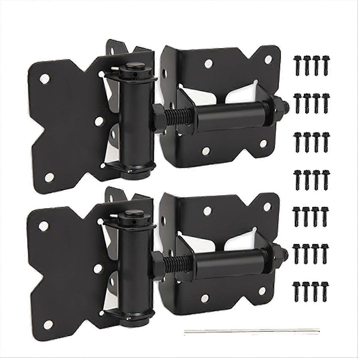 Hochleistungsfähige, Selbstschließende Torbänder Für Holzzäune Und -tore, Set Mit 2 Verstellbaren 90°-torbändern