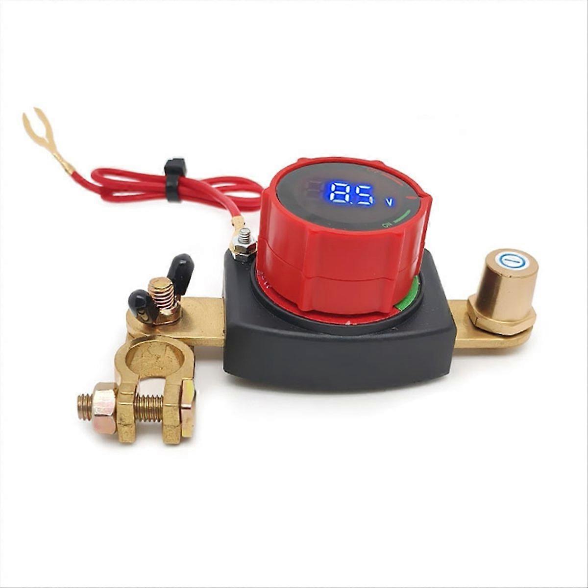 Batterietrennschalter Mit Voltmeter Für Den Oberen Anschluss, 5-80v Hauptstromkreis-unterbrecher-set - Autobatterietrennschalter